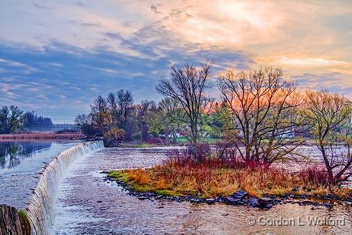Edmonds Dam At Sunrise_23031-2.jpg - Photographed along the Rideau Canal Waterway near Smiths Falls, Ontario, Canada.